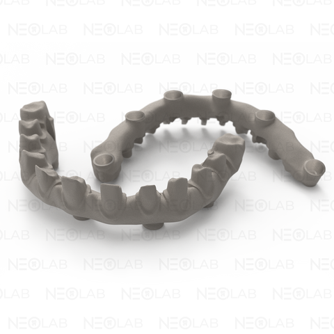 Implant Bridge/Bar Big (>6 Teeth) Titanium SLM 3D Print
